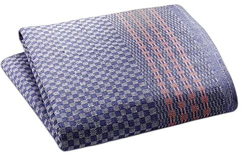 EXNER Touchon, Grubentuch, Küchen-Tuch, Geschirr-Tuch, Breite 50 x Länge 100 cm, Halbleinen, Farbe blau/rot, 1 Packung = 5 Stück!