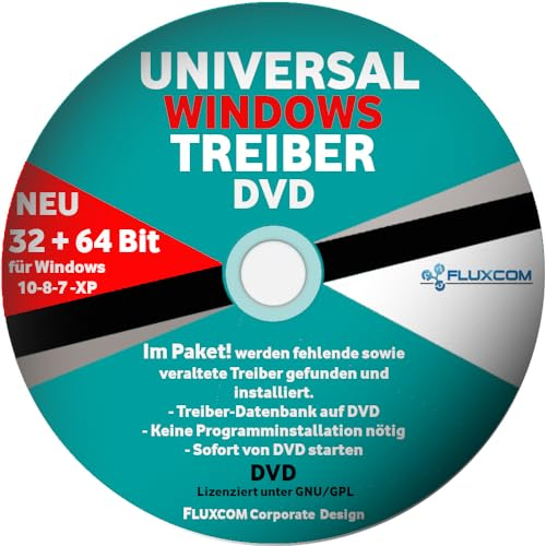 Windows universal Treiber CD DVD für Win 10 7 8 XP Notebook PC Laptop