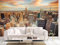 Oedim Panneau Mural Frise Murale Autocollante Sticker en Vinyle pour Chambre à Coucher à la Ville de New York Décoration Murale pour Salle à Manger, Salon, Chambre 100 x 70 cm