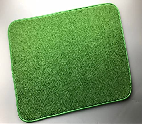 Geschirr-Abtropfmatte für die Küche, super saugfähige Spülbecken-Abtropfmatte, wendbar, Geschirr-Abtropftücher für Gläser, Teller, Tischzubehör (grün)