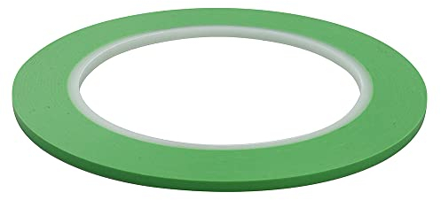 JINBING Fine Line Finline Vinyl Masking Tape Automotive Paint Model Building For Curves Green (3mm x 3 Rolls)