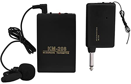 De Micrófono Inalámbrico, Mini Kit De Micrófono Inalámbrico Con Clip Incluye Transmisor Y Receptor De FM De Petaca Para Enseñar, Predicar Y Hablar En Público