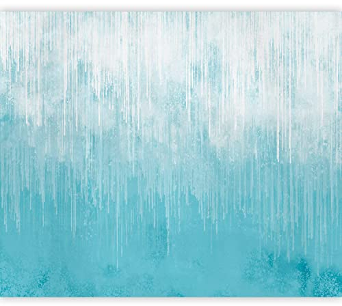 murando - Vlies Fototapete Abstrakt 350x256cm - Foto Tapete Schlafzimmer Wohnzimmer Vliestapete XXL Wandtapete Motivtapeten Bildtapete 3d Effekt Wand Dekoration - Regen wie gemalt blau f-A-10019-a-a