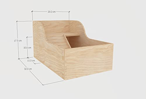 Generiq Sandkasten für Hamster, Holz, Sandkasten, Versteck für Kleintiere, Spielhaus