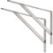 YUMORE Équerres Étagères Murale Acier Inox Support d'étagère 50 x 34 cm Equerre Etagere Charge Max 250KG Support Flottante pour Tablettes Etagères Équerres de Fixation, avec Vis