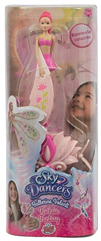 Grandi Giochi - Sky Dancers Fliegende Tänzer, Pack mit Einer Puppe und einem Werfer, SKD00001