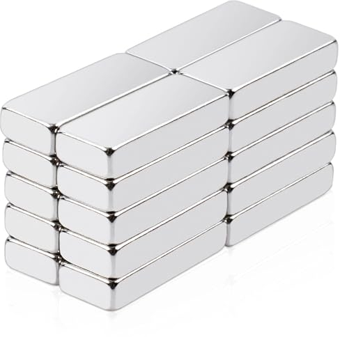MIN CI 20 Stück Mini Magnete Stark, 20x10x3mm Neodym Magnete Extra Stark Rechteckig Magnet Flach Kleine Magnete für Magnettafel Küchenschrank Whiteboard Magnet Fotos Postkarte Büro