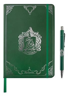 Cinereplicas Harry Potter - Deluxe Notizbuch Set Slytherin - Offizielle Lizenz