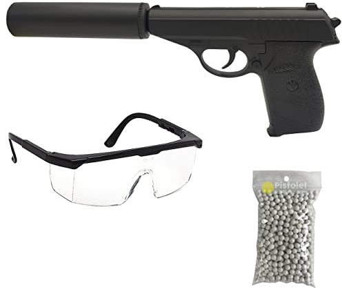 Saigo Defense Airsoft Pistol Pack Modell PPKG3 mit Feder/Material: Metall/Leistung 0.5 Joule/Lieferung mit Zubehör
