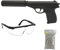 Saigo Defense Airsoft Pistol Pack Modell PPKG3 mit Feder/Material: Metall/Leistung 0.5 Joule/Lieferung mit Zubehör