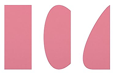 Mini Cake Scraper, Teigkarte, Teigschaber, Tortenglätter, Spachtel, Glätter (3er Set, Rosa)