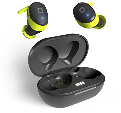 SBS auricolari sport TWIN BUGS PRO, auricolari TWS in ear per iPhone, Samsung, Oppo, Xiaomi, fino a 5 ore di autonomia, basetta di ricarica, 6 gommini, cavo USB-C e archetti inclusi