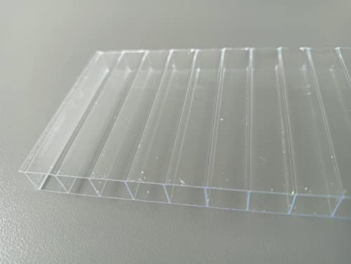 Stegplatten Ersatzplatten für Gewächshaus 8 mm klar farblos UV-geschützt (L x B = 1400 x 695 mm)