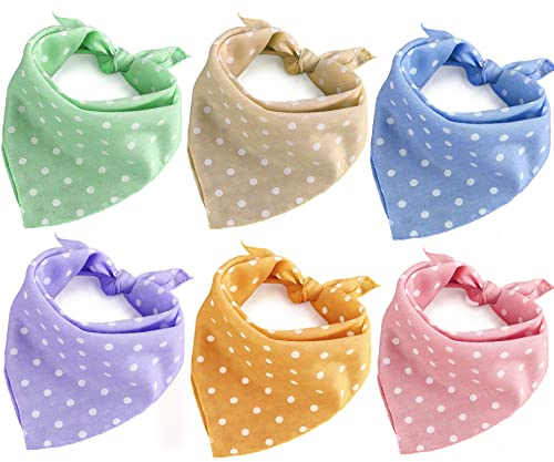 Hundehalstücher für Katzen, Geburtstag, niedlich, weiche Baumwolle, waschbar, für den täglichen Gebrauch, Rosa, Grün, Blau, Orange, Violett, verstellbares Zubehör für kleine, mittelgroße und große