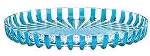 Guzzini - Vassoio tondo in bio-based plastic, Turchese, Dolcevita