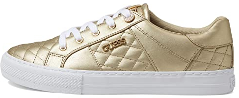 GUESS Women's Loven Sneaker, Gold 710, 2 UK