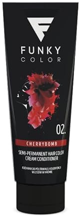 FUNKY COLOR CHERRYBOMB 02, Semipermanente Haarfärbung, Semipermanent hair color. (28 Farben)