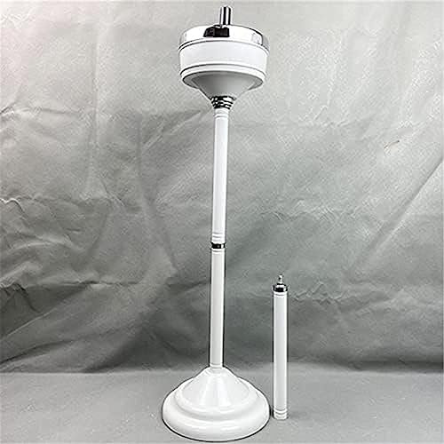 Verstellbarer Standaschenbecher Mit Verchromtem Boden, Press-Turn-Design-Aschenbecher, Metallständer-Aschenbecher Für Zigaretten Und Zigarren Für Den Außenbereich, Die Terrasse Und Das Büro,Weiss,