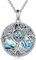 YFN Baum des Lebens Halskette Sterling Silber Hexen Knoten Baum Anhänger Kette Irische Hexe Schmuck Geschenke für Damen Herren