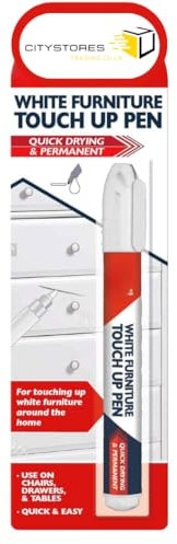 Citystores® White Furniture Touch Up Marker | Repair Wood, Paint Scratches & Chip Remover for Home Furniture Restoration