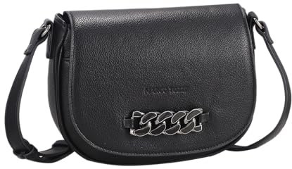 MARCO TOZZI Damen Umhängetasche Überschlag Kettendetail 2-61031-41, Farbe:Schwarz