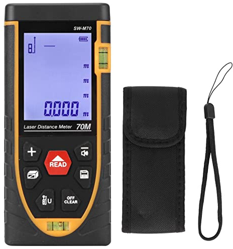 Topyond Laser-Entferungsmesser,Tragbarer Laser-Entfernungsmessgerät, Hochpräziser Infrarot-Entfernungsmesser, Digitaler Lasermessgerät Mit Laser, Für Messung Entfernung Fläche Volumen Pythagorean