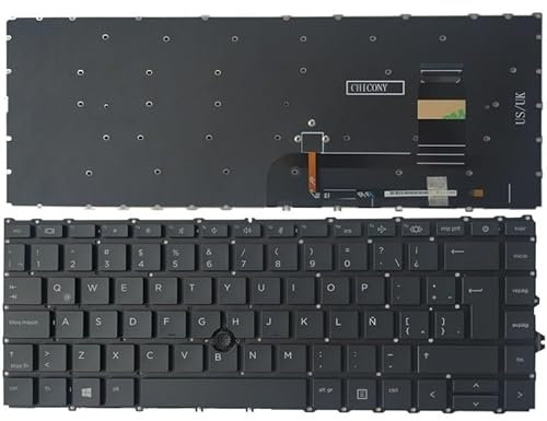 New For HP 840 G7 G8 745 G7 Canadian French CF/Italian IT/Latin LA/Nordic NE Laptop Keyboard with Pointing Stick no Backlight (Color : Latin)