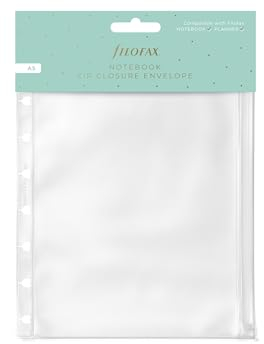 Filofax Nachfüllbares A5-Notizbuch, Umschlag mit Reißverschluss