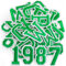 Iron on Letters and Numbers Patches for Clothes DIY Embroidered Patch A-Z, Numbers 0-9 Applique for Clothes Hats Backpacks Jackets Pants DIY Accessories (36pcs-Green, 36pcs-Letter and Number)