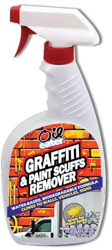 Pro Strength Cleaner for Graffiti, Paint Scuff, Overspray, Paint Spills, Permanent Markers - Brick Walls, Vehicles, Signs, Painted Walls & More