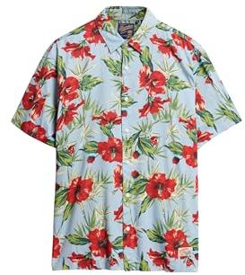 Superdry Herren Hemd mit Hawaii-Print