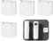 4Pcs Support Magnétique pour Télécommande, Support Telecommande Blanc, Support Telecommande Mural für Zuhause und Büro