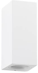 Lucande Wandleuchte außen Xava (Modern) in Weiß aus Aluminium (2 flammig, GU10) - Außenwandleuchten Wandlampe Led Außenlampe Outdoor für Außenwand/Hauswand Haus Terrasse & Balkon