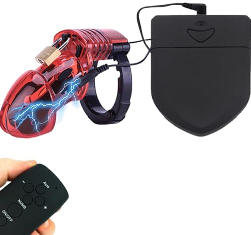 Inverted Chastity Cage Penis Käfig Keuschheitskäfig für Herren Männer | Elektro Schock Penis CBT Estim für Mann Keuschheitsgürtel BDSMS Spielzeug Extrem Sexuelle Elektrostimulation SM Sex Toys