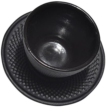 BESTYASH 1 Ensemble De Sous-Verres En Fer Tasses À Thé En Fonte Avec Soucoupe Tasses À Thé Soucoupe À Thé En Fonte Tasse À Thé Et Soucoupe Tasse En Fonte Tasses En Fonte Soucoupe À