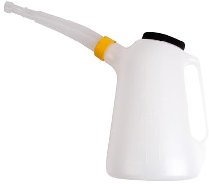 AsrMyjcx Ölkrug mit Auslauf von Öltopf Und Leckfahrzeug 5L mit Deckelölmesskrug