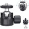 ARTCISE Mini-Kugelkopf, CB20 kleiner Stativkopf mit 6,35 mm Schraube und abnehmbarer Schuhhalterung, um 360 Grad drehbarer Aluminium-Stativkopf für Kamerastative, Einbeinstative, Camcorder