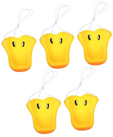 HONMEET 5Stücke Entenschnabel Masken Realistische Schnabelmaske für Halloween und Cosplay Lustiges Tierkostüm Zubehör für Erwachsenenpartys Vielseitig Einsetzbar