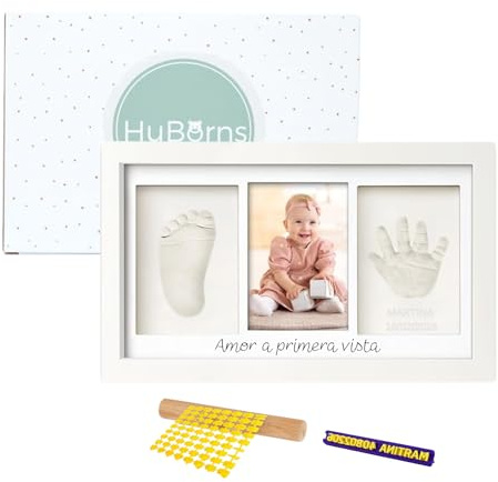 HuBorns - Kit Impronte Neonato con Argilla e Cornice