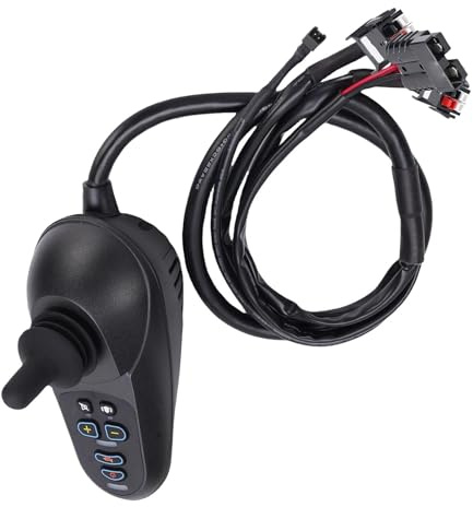 Garosa Electric Wheelchair Joystick Controller Power Wheelchair Control Rocker 50A Hall Joystick with EABS Ramp Hold Flexible Speed Control for Indoor Electric Wheelchair Smart Robot