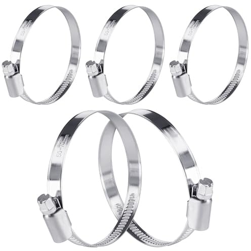 Poppstar 5 Colliers de Serrage en Acier inoxydable 50-70mm avec Largeur de bande 9mm, qualité W4