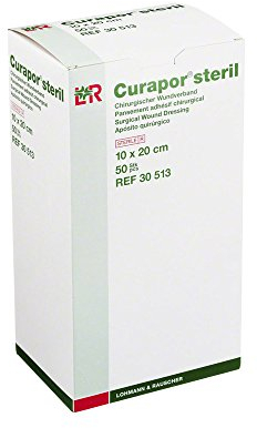CURAPOR Wundverband 10x20cm steril, 50 St