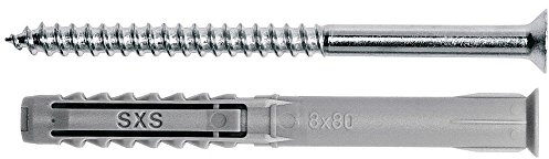 fischer 92685 Langschaftdübel SXS-Z 8x190mm 25 Stück, Zink