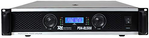 PD PDA-B1500 Professional Stereo PA Amplifier - High-Performance 2100W RMS Audio Power Amplifier with Stereo, Parallel, Bridge Modes & Adjustable Crossover for Installations & Live Events