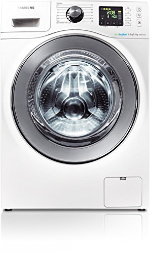 Samsung WD806P4SAWQ/CE lave-linge séchant/BA/1400 tr/min laver : 8 kg/sécher : 5 kg/Blanc/mousse Soin Actif/Diamond Tambour