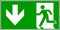 H.Klar Schild PVC Notausgang E001+E005 150x300mm