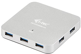 i-tec USB 3.0 Metal Charging HUB 7 Port mit externem Netzadapter 7x USB Ladeport, ideal für Notebook Ultrabook Tablet PC , Windows Mac Linux