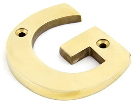 From the Anvil 83801G Letter G - Polished Brass