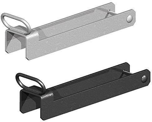 Throw Over Loop with Handle Gate Latch 75mm 3 Wide Galvanised or Black 14 Long (Galvanised)