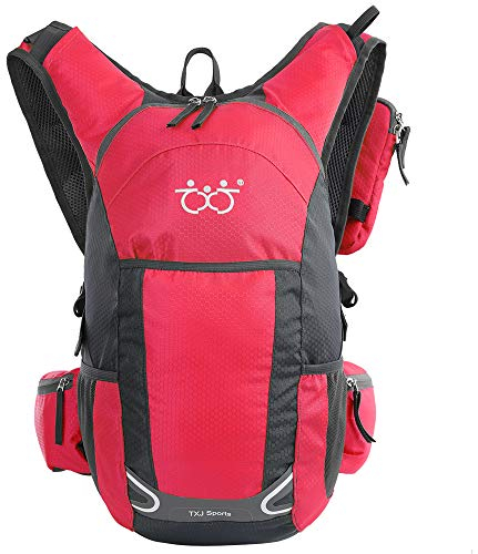 SPFASZEIV 30L Ultraleichter Wasserdicht Outdoor Rucksack Sport Daypack Reiten Tasche Wanderrucksack Trekkingrucksack für Camping, Klettern, Radfahren Rot